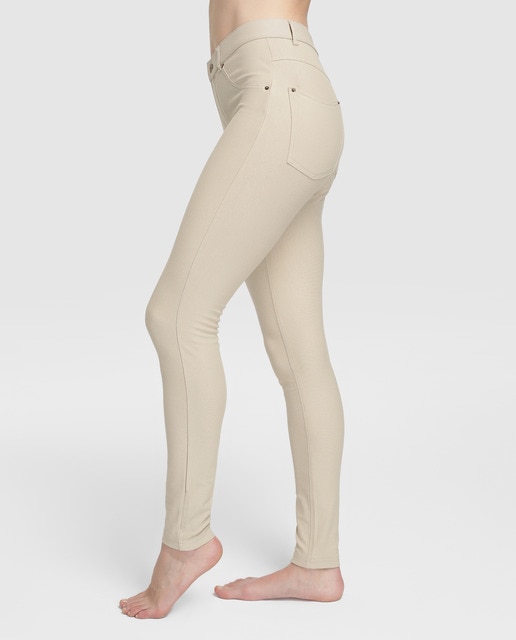 Leggings básicas castanhas de mulher