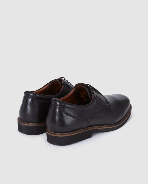 Zapatos de cordones de hombre Dustin en piel de color negro