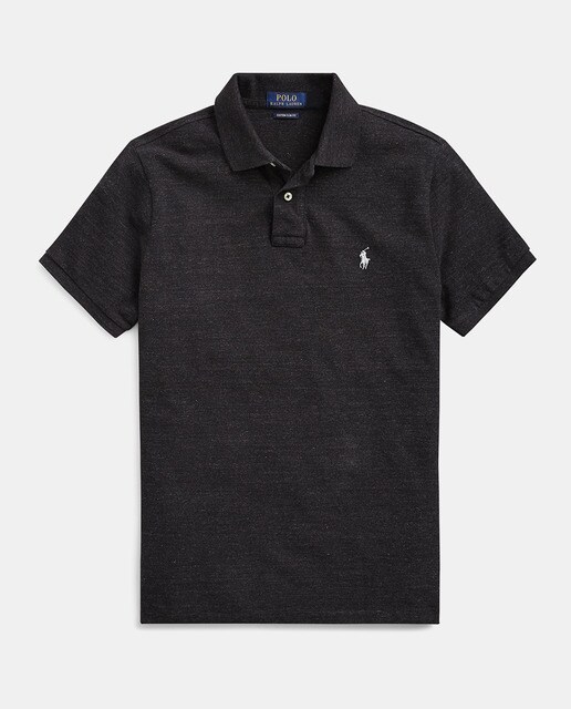 Polo de hombre Polo Ralph Lauren regular negro de manga corta
