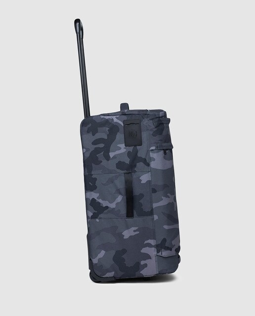 Maleta mediana, WHEELIE OUTFITTER,, blanda azul camuflaje, con capacidad 70 L
