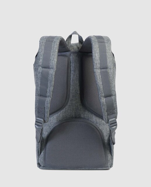 Mochila LITTLE AMERICA cinzenta com fecho de fivelas com íman