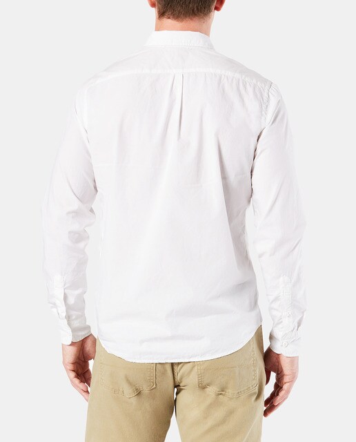 Camisa de hombre Dockers slim lisa blanca