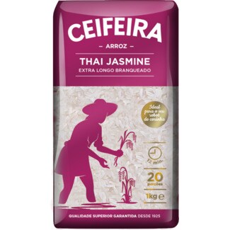 Ceifeira Arroz Thai Jasmine Extra Longo 1 kg