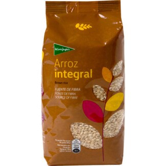El Corte Inglés Arroz Integral embalagem 1 kg