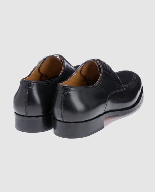 Sapatos de atacadores de homem Magnanni pretos em pele