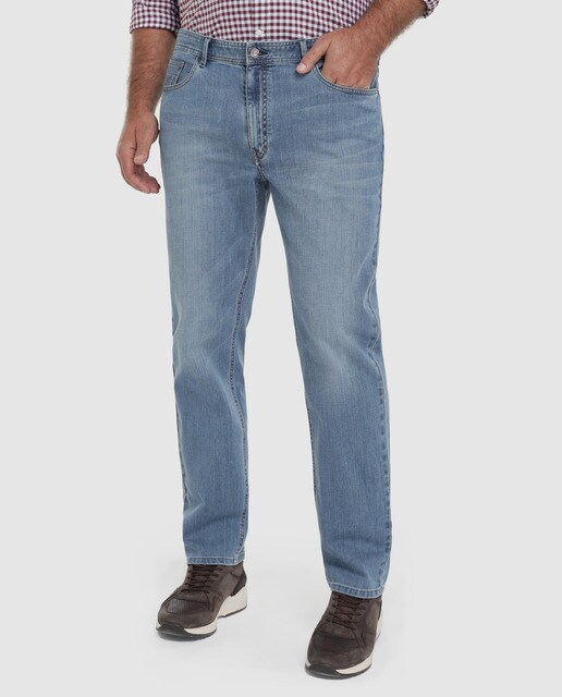 Jeans custom azuis de homem tamanhos grandes