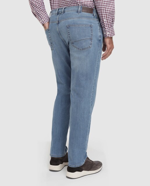 Jeans custom azuis de homem tamanhos grandes
