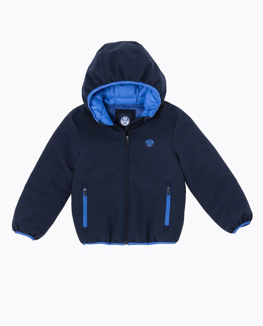 Cazadora de niño North Sails en azul marino con capucha y bolsillos