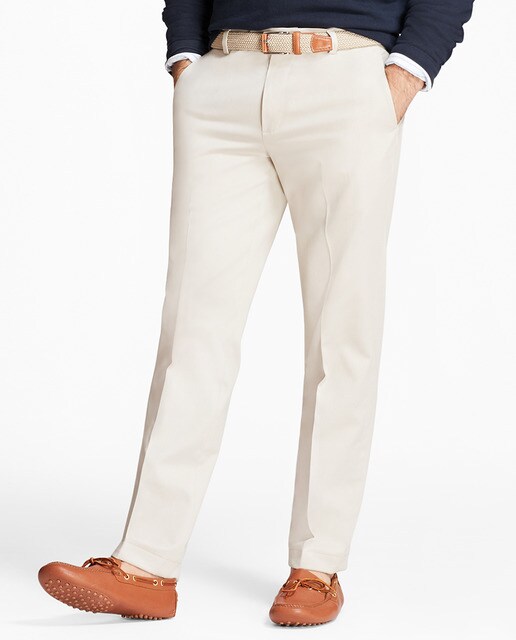 Chino de hombre Brooks Brothers slim beige