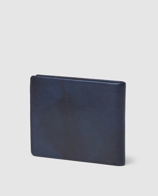 Cartera de hombre Emidio Tucci de piel en color azul marino con interior a contraste