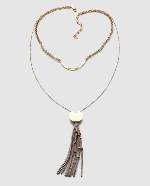 Collar El Corte Inglés Celestial dorado y gris