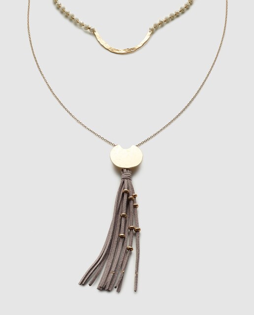 Collar El Corte Inglés Celestial dorado y gris