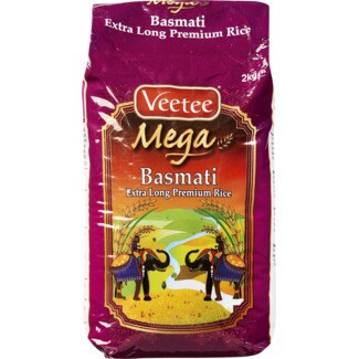 Veetee Arroz Basmati Extra Longo embalagem 2 kg
