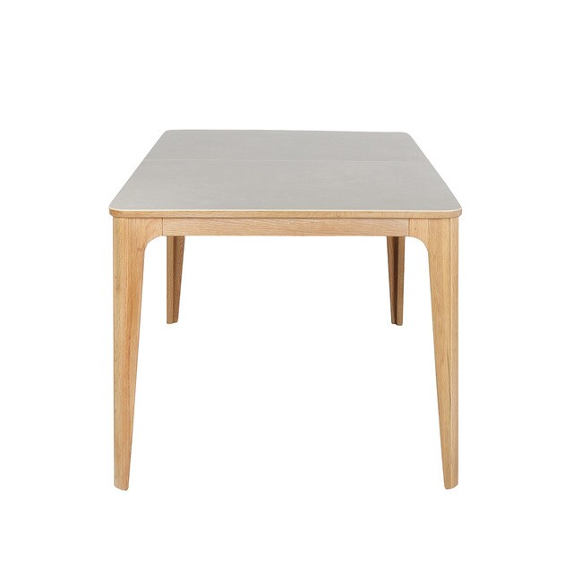 Mesa de comedor extensible de roble y cerámica Babylon El Corte Inglés
