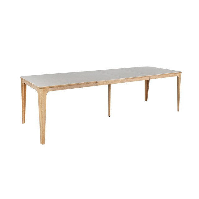 Mesa de comedor extensible de roble y cerámica Babylon El Corte Inglés