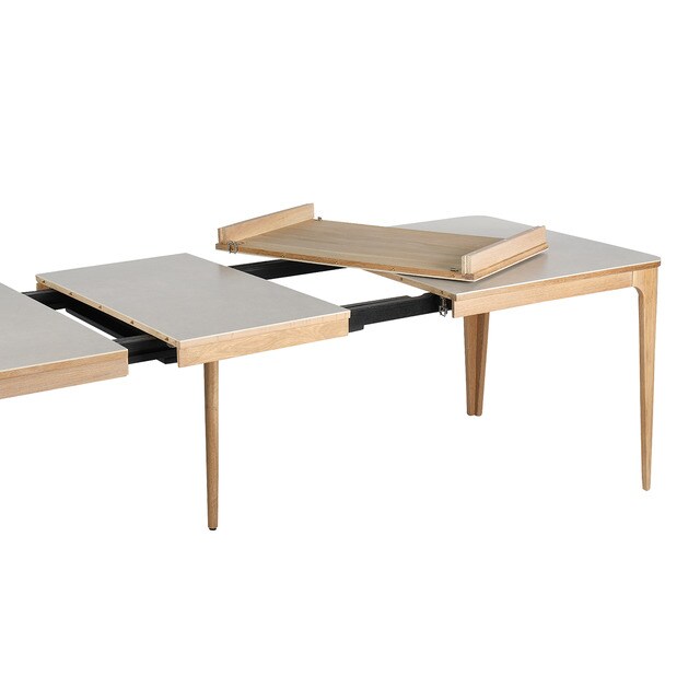 Mesa de comedor extensible de roble y cerámica Babylon El Corte Inglés