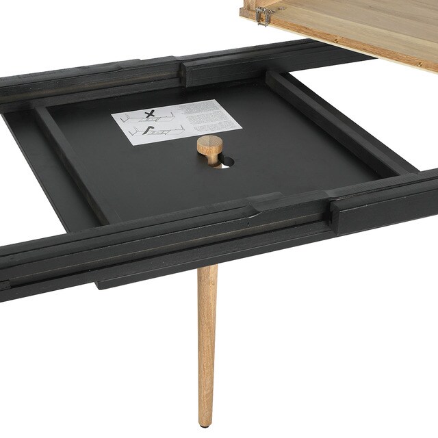 Mesa de comedor extensible de roble y cerámica Babylon El Corte Inglés
