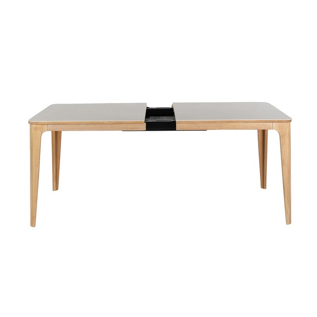 Mesa de comedor extensible de roble y cerámica Babylon El Corte Inglés