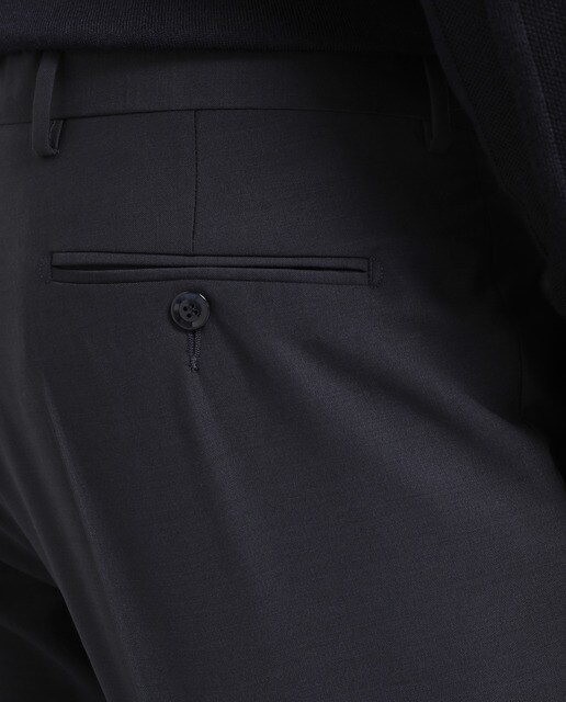 Pantalón de traje de la colección Black de hombre slim azul