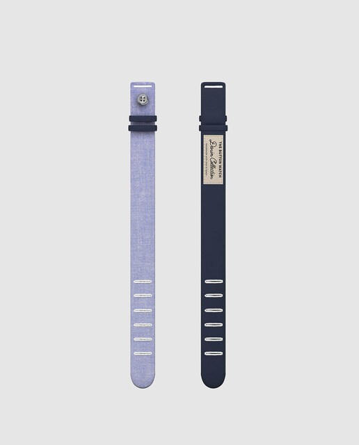 Correa de hombre Button Watch Cherokee textil denim