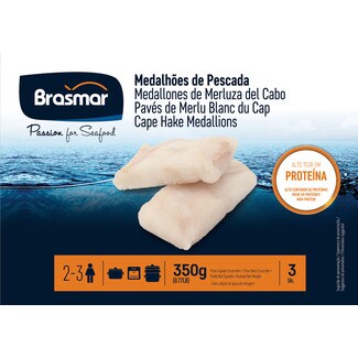 Brasmar Medalhões de Pescada embalagem 350 g