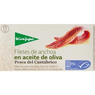 El Corte Inglés Filetes de Anchova em Azeite lata 30 g