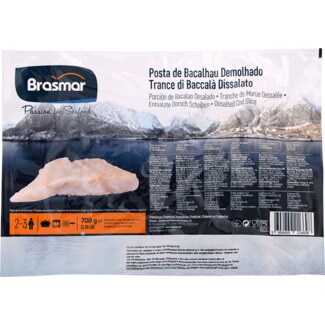 Brasmar Posta de Bacalhau Demolhado embalagem 700 g