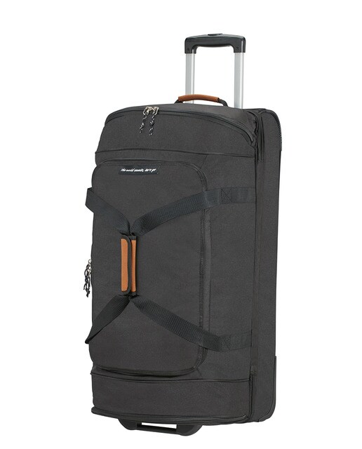 Trolley grande ALLTRAIL flexível preto, com capacidade para 95,5 L