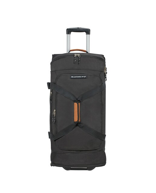 Trolley grande ALLTRAIL flexível preto, com capacidade para 95,5 L