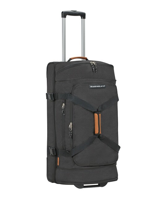Trolley grande ALLTRAIL flexível preto, com capacidade para 95,5 L