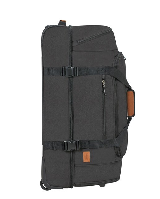 Trolley grande ALLTRAIL flexível preto, com capacidade para 95,5 L