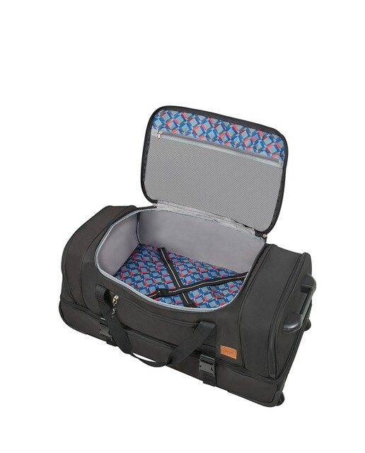 Trolley grande ALLTRAIL flexível preto, com capacidade para 95,5 L