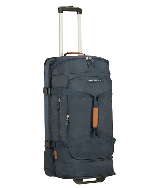 Trolley grande ALLTRAIL flexível azul-marinho, com capacidade para 95,5 L