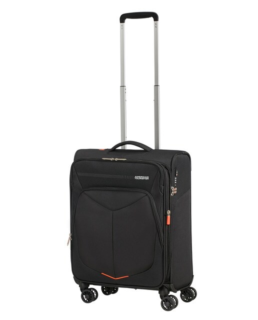 Trolley de cabine expansível SUMMERFUNK flexível preto, com capacidade até 46 L