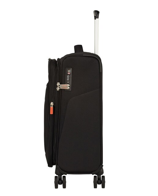Trolley de cabine expansível SUMMERFUNK flexível preto, com capacidade até 46 L