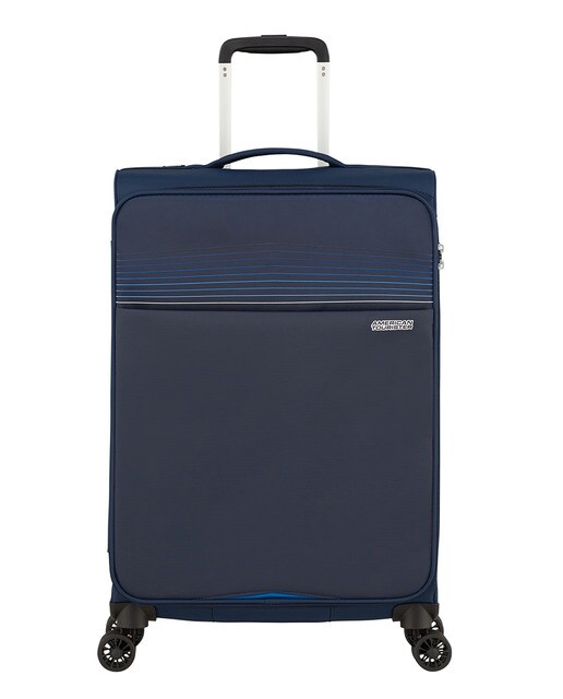 Trolley médio LITERAY flexível azul-marinho, com capacidade para 75 L