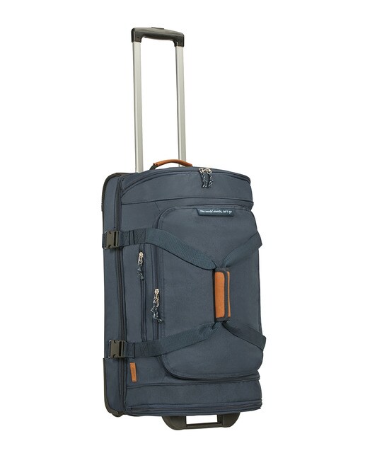 Trolley médio ALLTRAIL flexível azul-marinho, com capacidade para 75,5 L