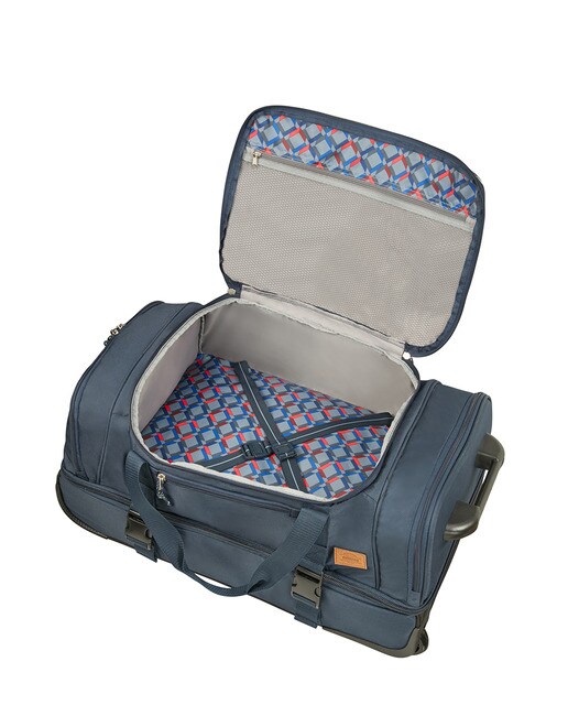 Trolley médio ALLTRAIL flexível azul-marinho, com capacidade para 75,5 L