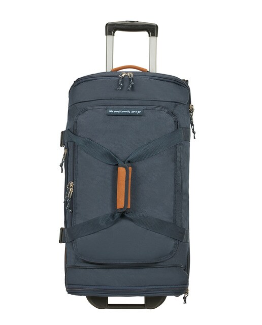 Trolley médio ALLTRAIL flexível azul-marinho, com capacidade para 75,5 L