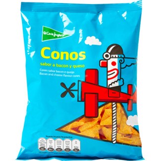 El Corte Inglés Cones Sabor a Bacon e Queijo embalagem 80 g