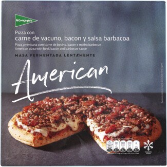 El Corte Inglés Pizza Americana embalagem 570 g