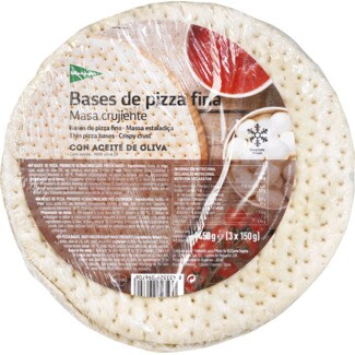 El Corte Inglés Bases de Pizza Fina embalagem 450 g