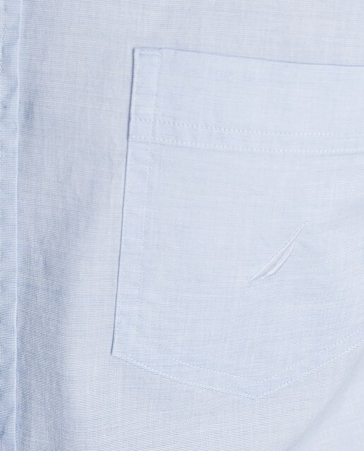 Camisa de hombre Nautica classic lisa azul