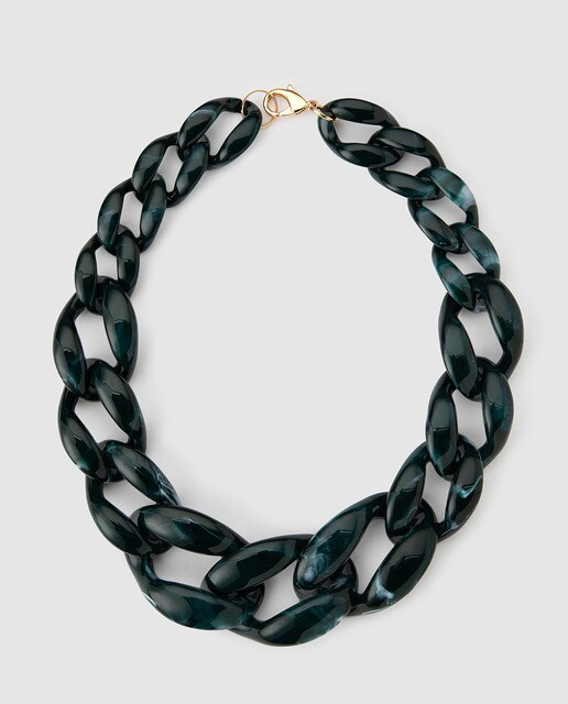 Collar El Corte Inglés Neo Classic Chains gris azulado