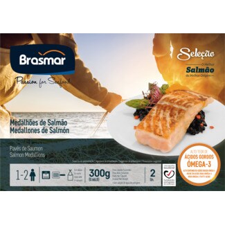 Brasmar Medalhões de Salmão embalagem 300 g