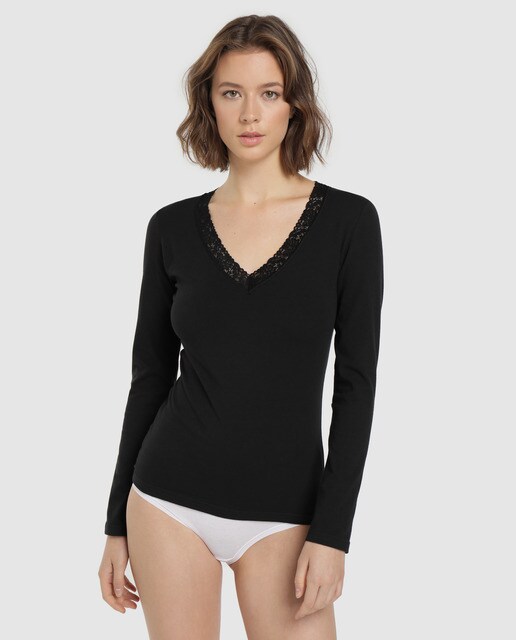 Camisola interior Anahis com manga comprida