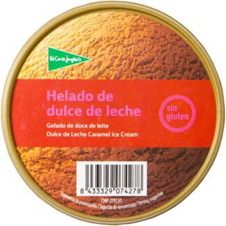 El Corte Inglés Gelado de Doce de Leite sem Glúten embalagem 500 ml