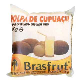 Brasfrut Polpa de Cupuaçu Integral Congelada embalagem 100 g