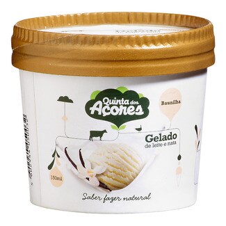 Quinta dos Açores Gelado de Baunilha, Leite e Nata embalagem 150 ml