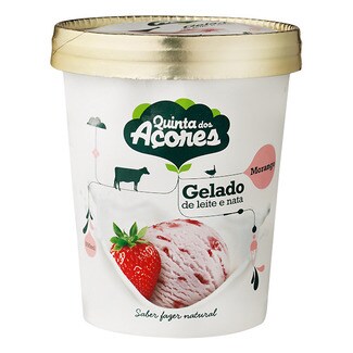 Quinta dos Açores Gelado de Morango embalagem 500 ml